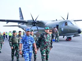 Danlanud RSA Sambut Pangkogabwilhan I di Natuna