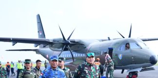 Danlanud RSA Sambut Pangkogabwilhan I di Natuna