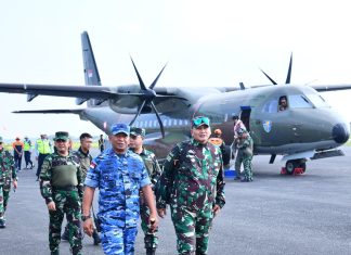 Danlanud RSA Sambut Pangkogabwilhan I di Natuna