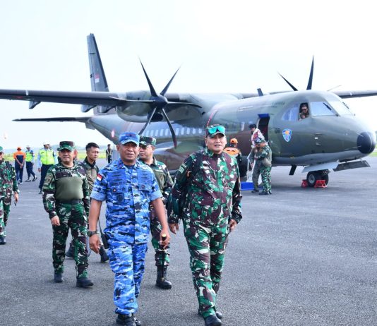 Danlanud RSA Sambut Pangkogabwilhan I di Natuna