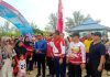 Mustamin Bakri Hadiri Rangkaian HUT ke-81 RI di Serasan, Semangat Nasionalisme Warga Perbatasan Menggema