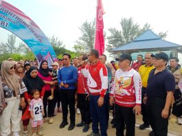 Mustamin Bakri Hadiri Rangkaian HUT ke-81 RI di Serasan, Semangat Nasionalisme Warga Perbatasan Menggema