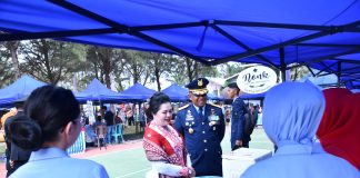 Danlanud RSA Kunjungi Pasar Minggu Ria, Dorong Semangat UMKM Natuna di HUT ke-81 RI