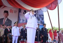 Khidmat dan Penuh Makna, Kasmarni Pimpin Upacara Peringatan HUT Ke-81 RI di Bengkalis