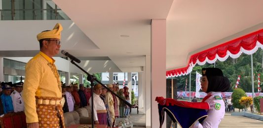 Komjen Pol. Makhruzi Rahman Pimpin Upacara HUT ke-81 RI di PLBN Serasan, Merah Putih Berkibar di Perbatasan Negeri