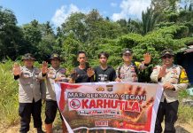 Bhabinkamtibmas Polsek Bunguran Timur Perkuat Patroli Antisipasi Karhutla di Bunguran Timur