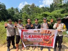 Bhabinkamtibmas Polsek Bunguran Timur Perkuat Patroli Antisipasi Karhutla di Bunguran Timur