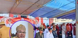 Karpet Tribun Upacara HUT ke-81 RI Disorot, Camat Mawasangka Klarifikasi Karpet Tribun Bukan dari Masjid