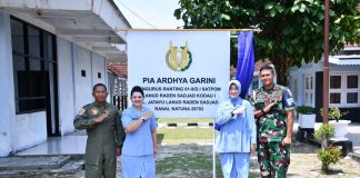 Danlanud RSA Natuna Resmikan Kantor PIA Ardhya Garini Ranting Satpom Lanud RSA Kodau 1