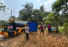 Polres Natuna Salurkan 8 Ton Air Bersih untuk Warga Mahligai yang Terdampak Kekeringan