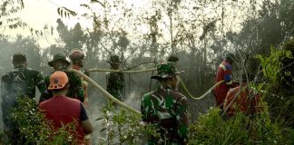 Sinergi TNI/Polri,BPBD Lingga dan Tim Gabungan Berhasil Padamkan Karhutla di Desa Bukit Langkap