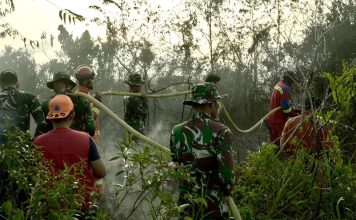 Sinergi TNI/Polri,BPBD Lingga dan Tim Gabungan Berhasil Padamkan Karhutla di Desa Bukit Langkap