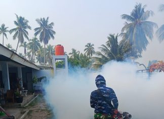Lanud Raden Sadjad Natuna Bersama Puskesmas Ranai Cegah DBD