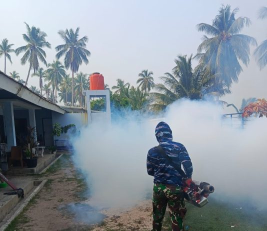 Lanud Raden Sadjad Natuna Bersama Puskesmas Ranai Cegah DBD