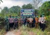 Polsek Serasan Bersama Koramil dan Posal Gelar Patroli Gabungan Antisipasi Karhutla di Desa Pangkalan
