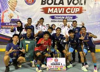 Muda Belia Lingga Juara MAVI Cup U-16, Tumbangkan Tim-Tim Unggulan Batam