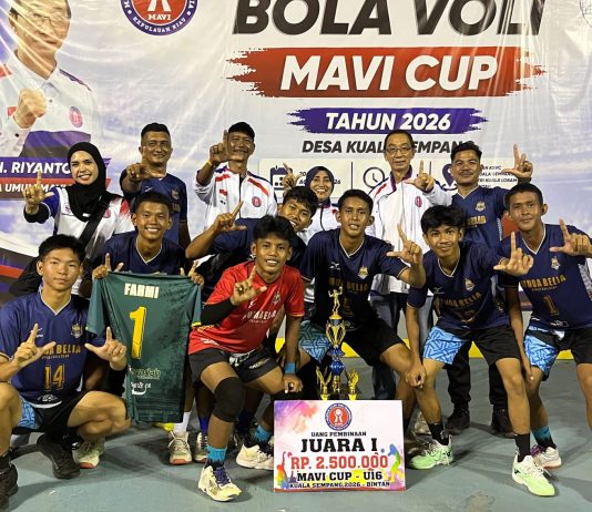 Muda Belia Lingga Juara MAVI Cup U-16, Tumbangkan Tim-Tim Unggulan Batam