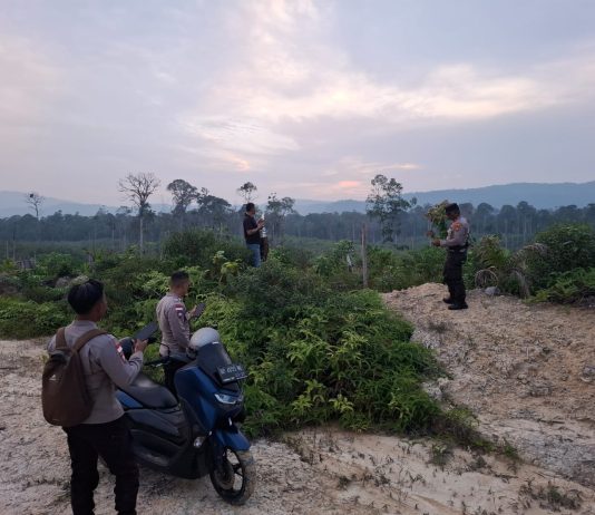 Polsek Bunguran Timur Bersama Masyarakat Respon Cepat Cari Empat Warga yang Hilang di Hutan Gunung Bedung