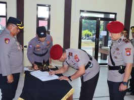 Kapolres Natuna Pimpin Pelantikan Wakapolres dan Sertijab Sejumlah Pejabat Utama