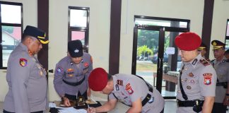 Kapolres Natuna Pimpin Pelantikan Wakapolres dan Sertijab Sejumlah Pejabat Utama