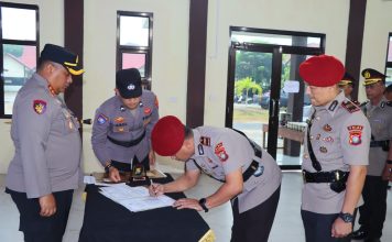 Kapolres Natuna Pimpin Pelantikan Wakapolres dan Sertijab Sejumlah Pejabat Utama