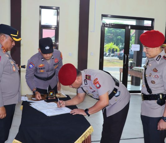 Kapolres Natuna Pimpin Pelantikan Wakapolres dan Sertijab Sejumlah Pejabat Utama
