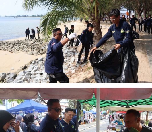 Hari Lahir Kejaksaan ke-81, Kejari Natuna Dukung UMKM dan Peduli Kebersihan Pantai Piwang