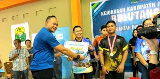 Bulu Tangkis Antar Instansi Natuna, Lanud Raden Sadjad Tiga Kali Naik Podium