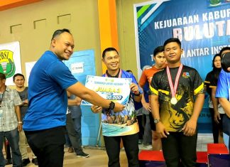 Bulu Tangkis Antar Instansi Natuna, Lanud Raden Sadjad Tiga Kali Naik Podium