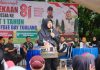 Di Tengah Car Free Day Tualang, Bupati Siak Afni Zulkifli Ajak Warga Cegah Karhutla