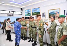 Danlanud RSA Lepas Taruna Akademi TNI Usai Jalani Bhakti di Natuna