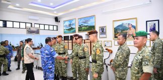 Danlanud RSA Lepas Taruna Akademi TNI Usai Jalani Bhakti di Natuna