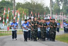 Semangat Pagi, Personel Lanud RSA Natuna Jaga Kebugaran dan Stamina