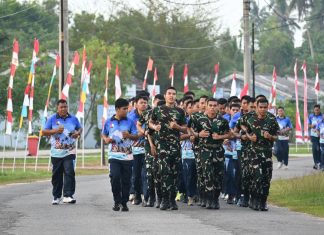 Semangat Pagi, Personel Lanud RSA Natuna Jaga Kebugaran dan Stamina