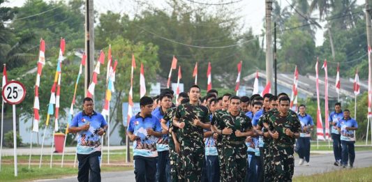 Semangat Pagi, Personel Lanud RSA Natuna Jaga Kebugaran dan Stamina