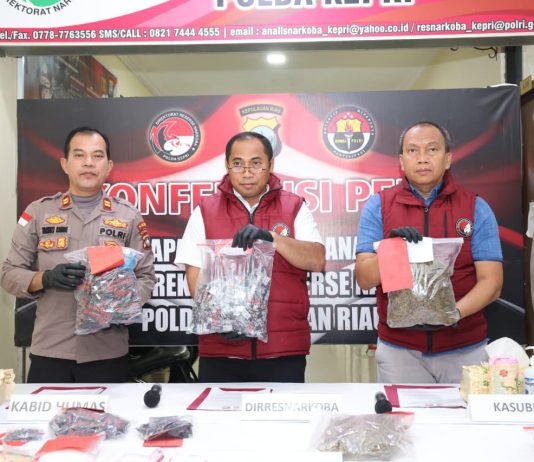Ditresnarkoba Polda Kepri Ungkap 24 Kasus Narkotika, Amankan 36 Tersangka dan Barang Bukti Rp1,748 Miliar