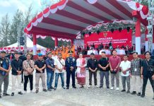 Kebersamaan Danlanud RSA dan Insan Pers Warnai HUT ke-81 Kemerdekaan RI di Natuna