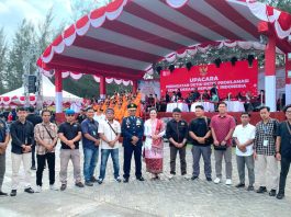 Kebersamaan Danlanud RSA dan Insan Pers Warnai HUT ke-81 Kemerdekaan RI di Natuna