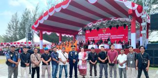Kebersamaan Danlanud RSA dan Insan Pers Warnai HUT ke-81 Kemerdekaan RI di Natuna