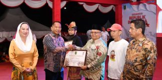 Danlanud RSA dan Ketua PIA Cabang 9/D.I, Semarakkan Resepsi HUT Ke-81 RI di Natuna