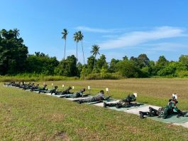 Latihan Menembak, Danlanud RSA Natuna Perkuat Kesiapan dan Profesionalisme Prajurit