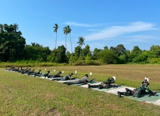 Latihan Menembak, Danlanud RSA Natuna Perkuat Kesiapan dan Profesionalisme Prajurit