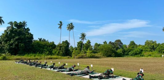 Latihan Menembak, Danlanud RSA Natuna Perkuat Kesiapan dan Profesionalisme Prajurit