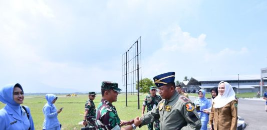 Danlanud Raden Sadjad Terima Kedatangan Pangkosek II di Natuna