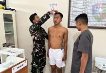 Lanud Raden Sadjad Natuna Gelar Pemeriksaan Kesehatan 15 Casis Tamtama PK TNI AU
