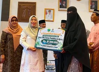 Pemkab Lingga Salurkan Insentif Rp200,8 Juta untuk Pegiat Keagamaan dan Sosial