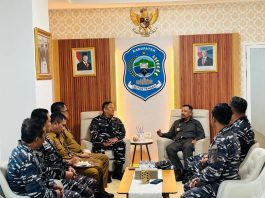 Bupati Buton Tengah Terima Kunjungan Komandan Lanal Kendari, Bahas Penguatan Sinergi Kemaritiman