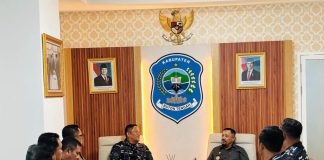 Bupati Buton Tengah Terima Kunjungan Komandan Lanal Kendari, Bahas Penguatan Sinergi Kemaritiman