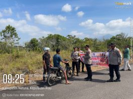 Cegah Karhutla, Polsek Bunguran Timur Perkuat Patroli dan Edukasi Masyarakat