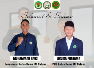 Estafet Kepemimpinan DEMA IAI Natuna Berlanjut, Ardika Pratama Resmi Jadi PLH Ketua DEMA Periode 2025–2026